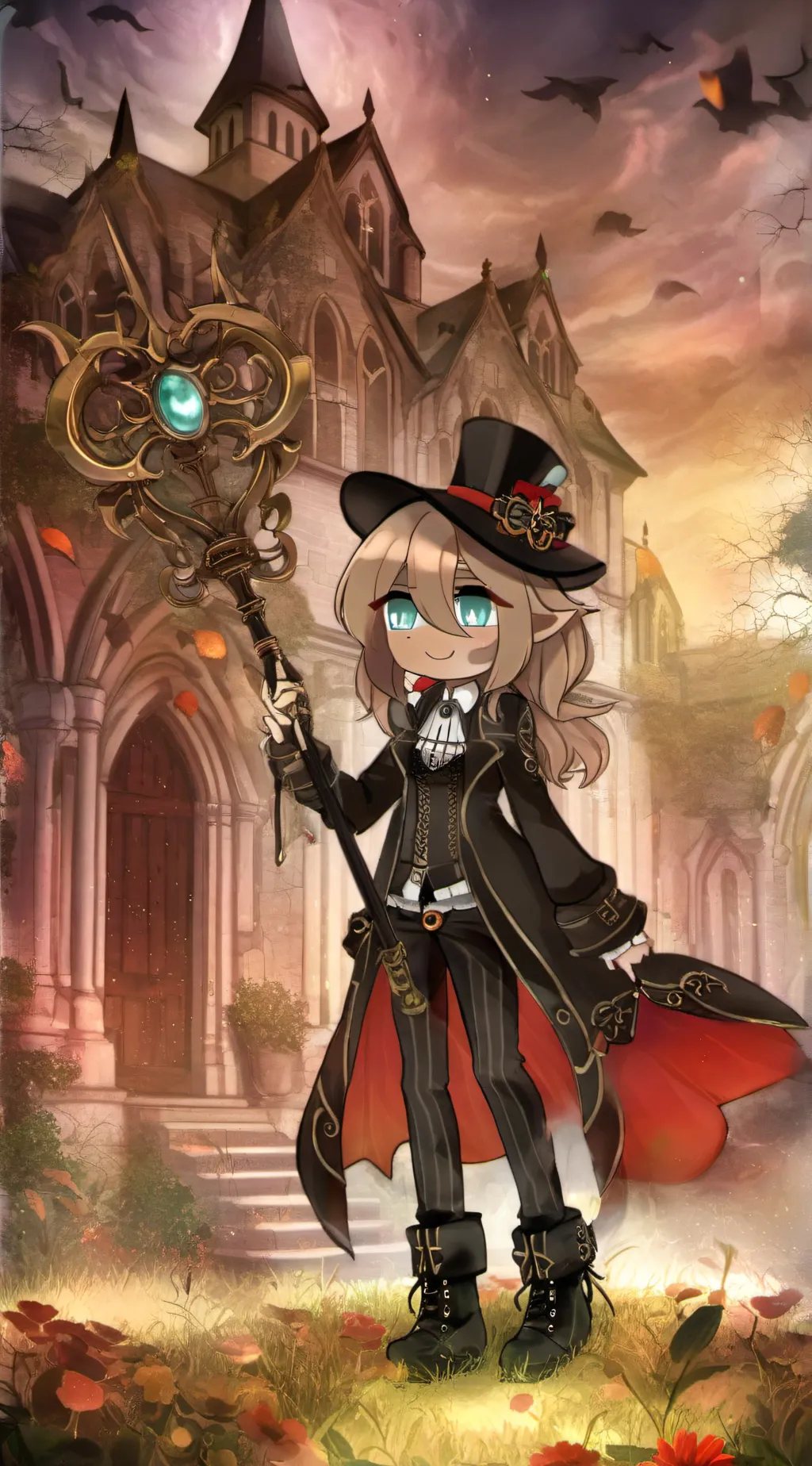 ai character: sparkly  background