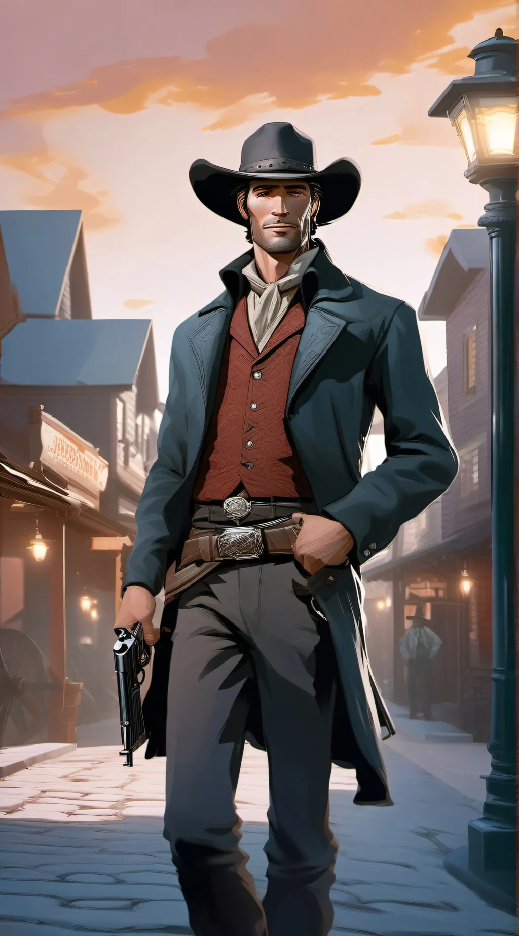 ai character: clay Vanderbilt  background