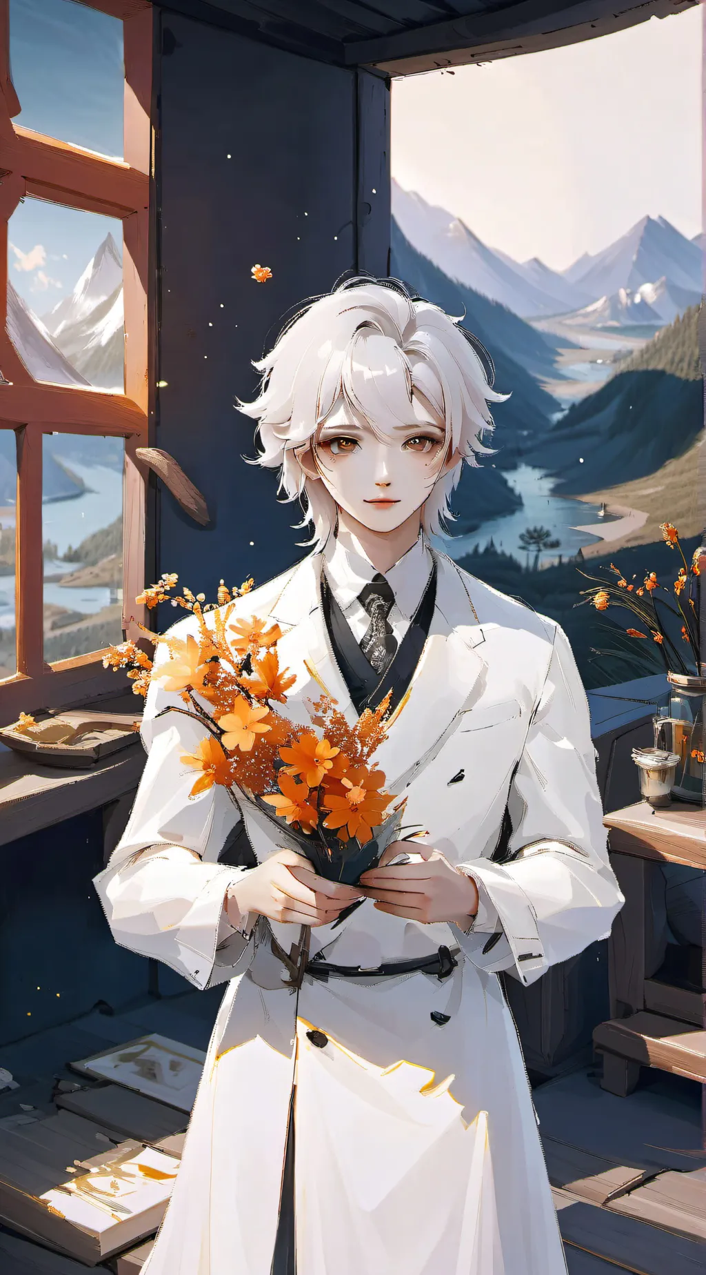 ai character: theo background