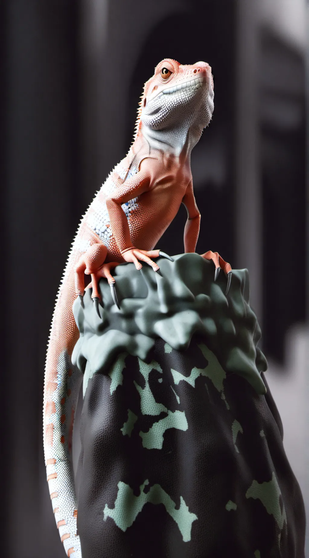 ai character: Orange background