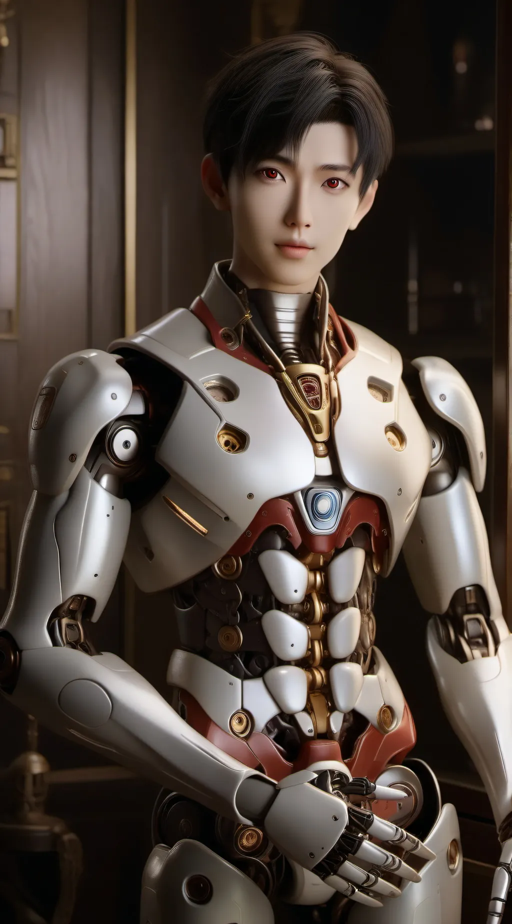 ai character: ROBAT MAN RAHB background