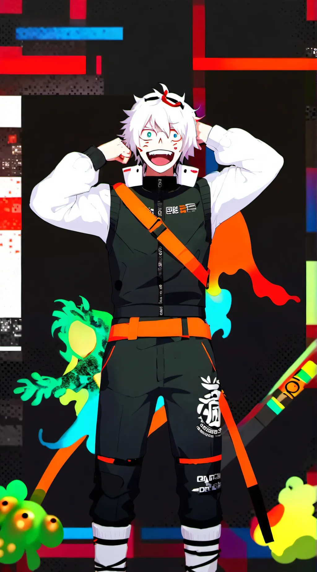 ai character: gojo👅 background