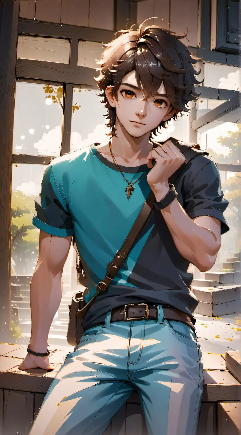 ai character: Mark background