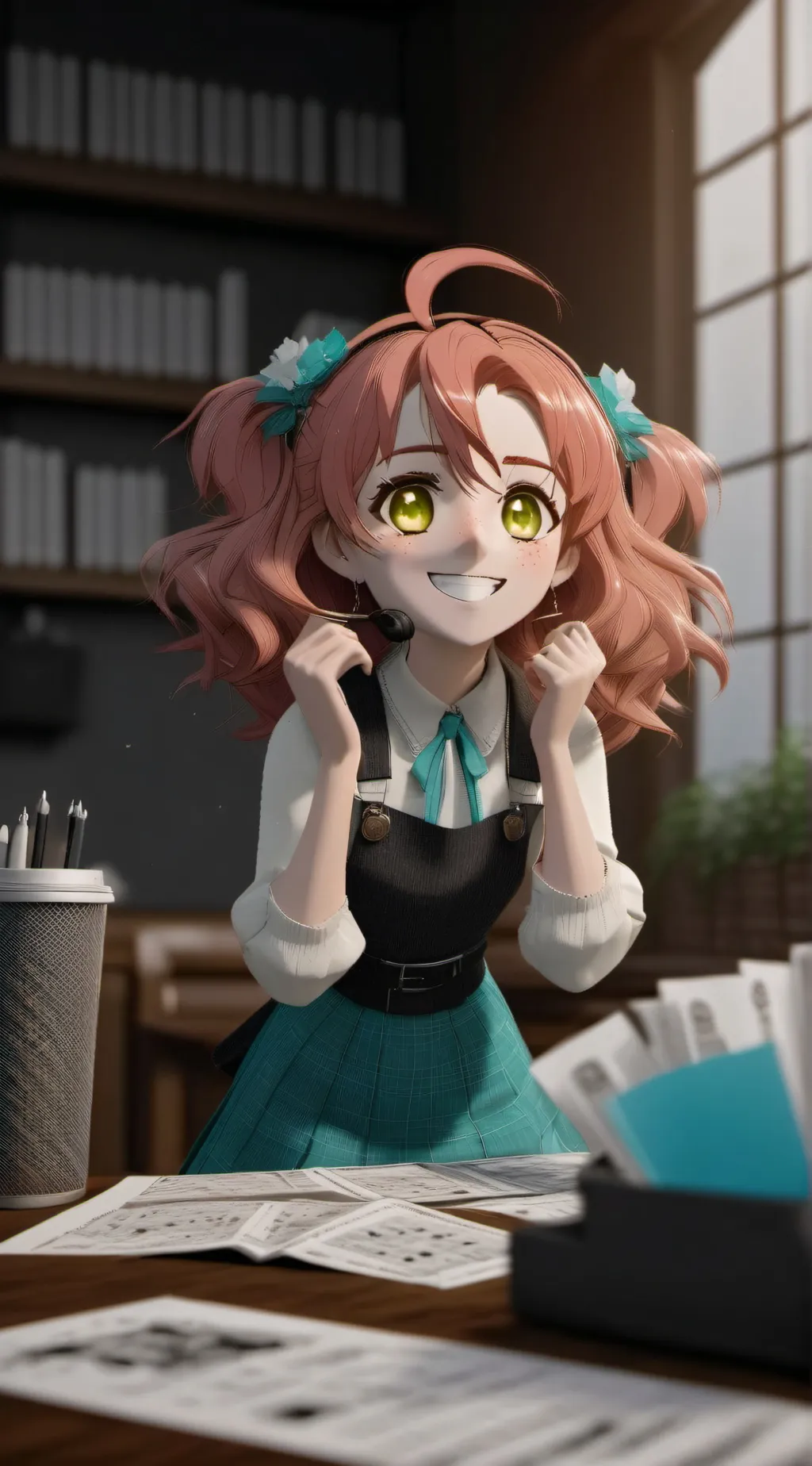 ai character: MHA X KNY  background