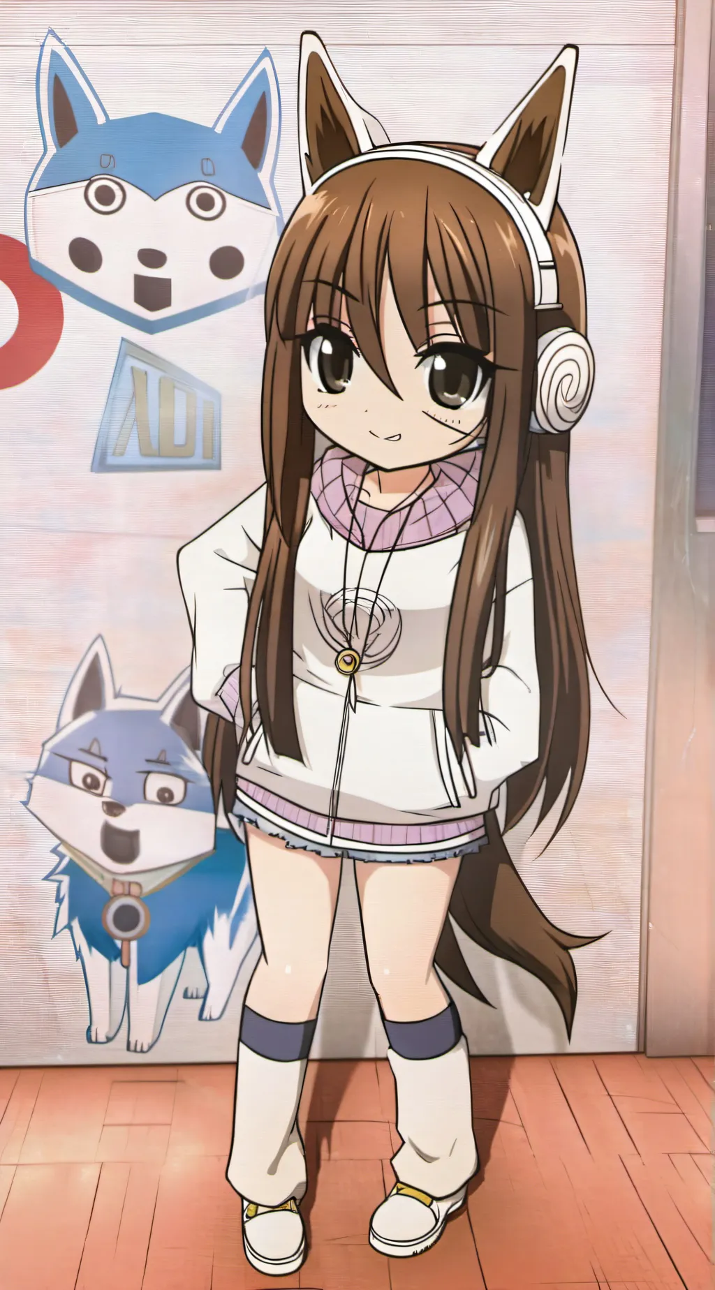 ai character: Nathalie Hinata  background