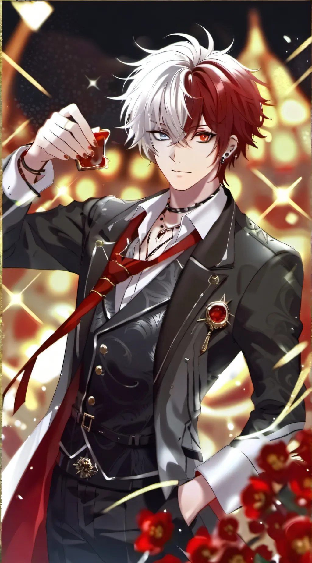 ai character: MHA Todoroki background