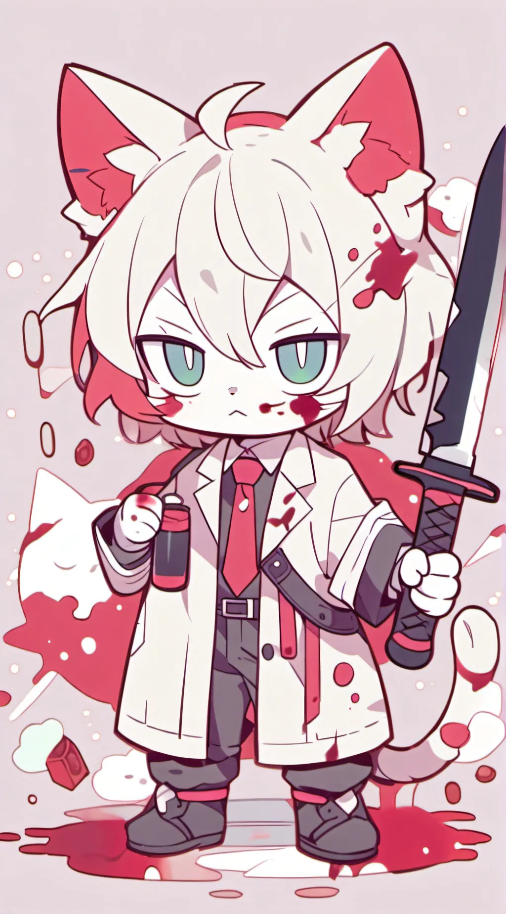 ai character: catkills background