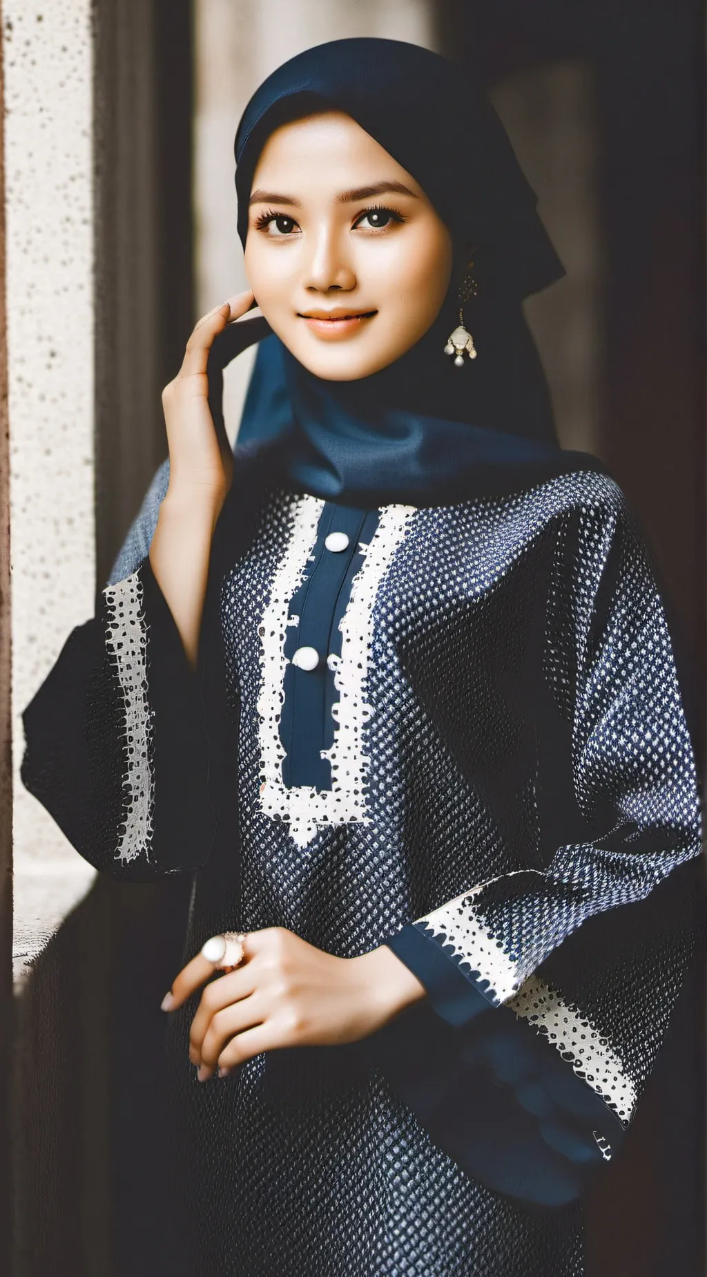 ai character: Nur Adriana  background