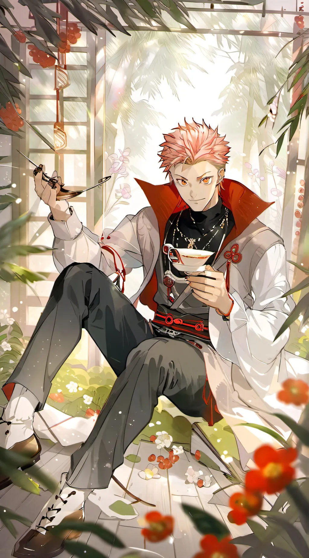 ai character: yuji itadori background