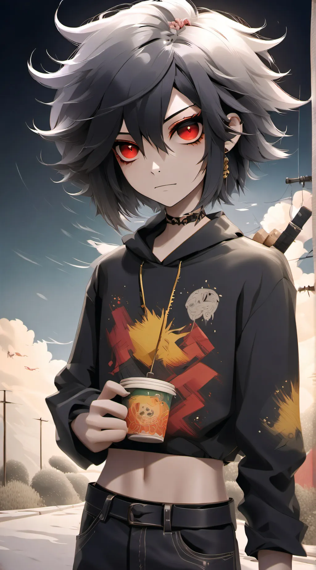 ai character: Мегуми background