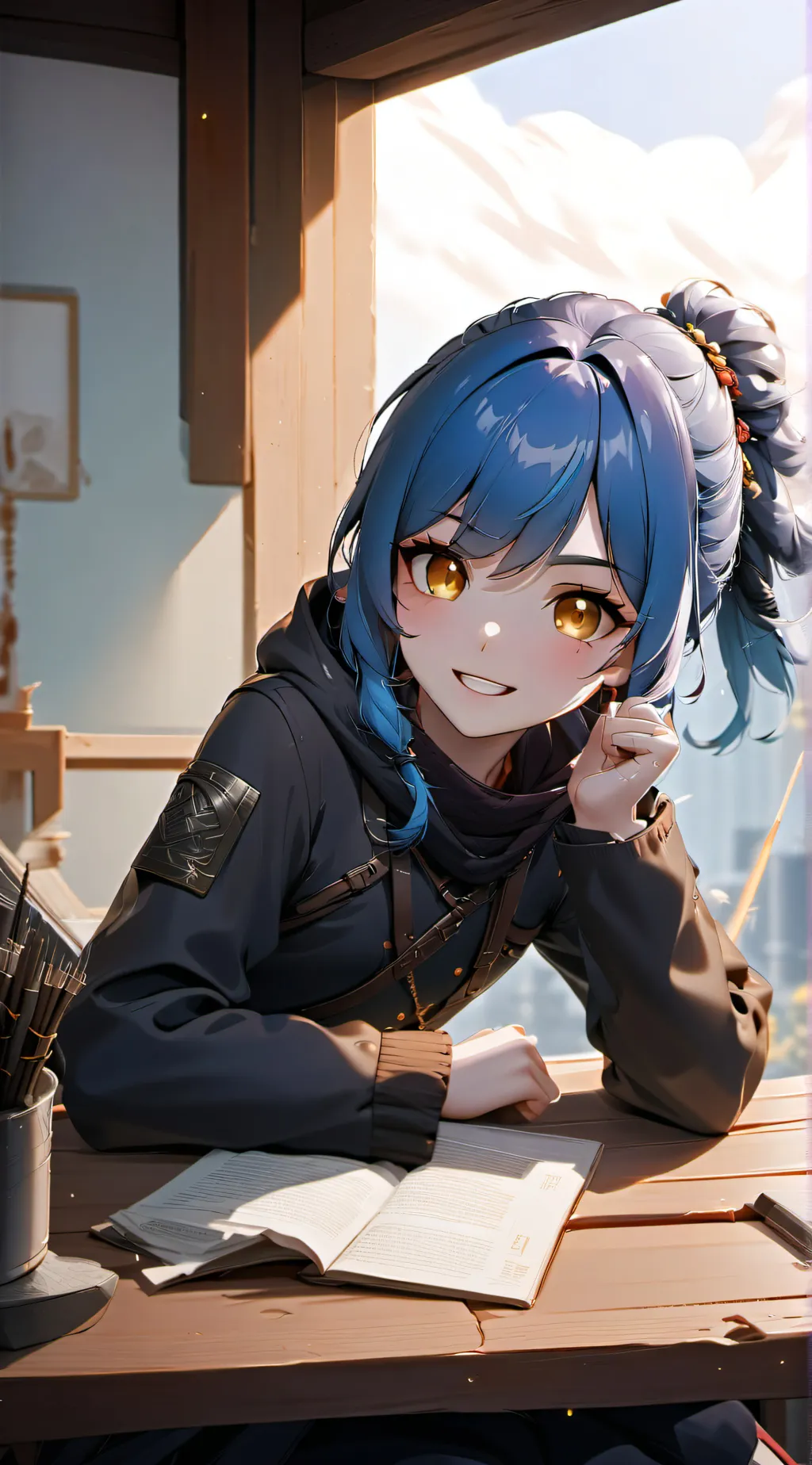 ai character: Ruby  background