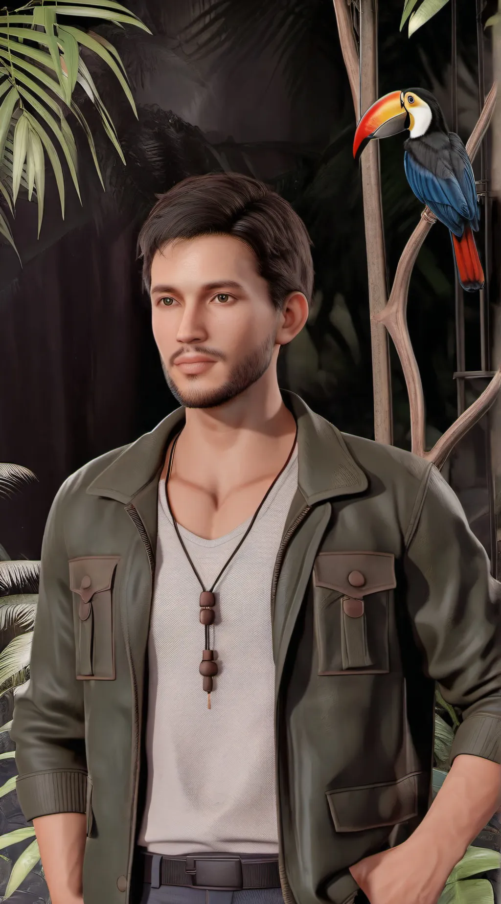 ai character: Steve Irwin background