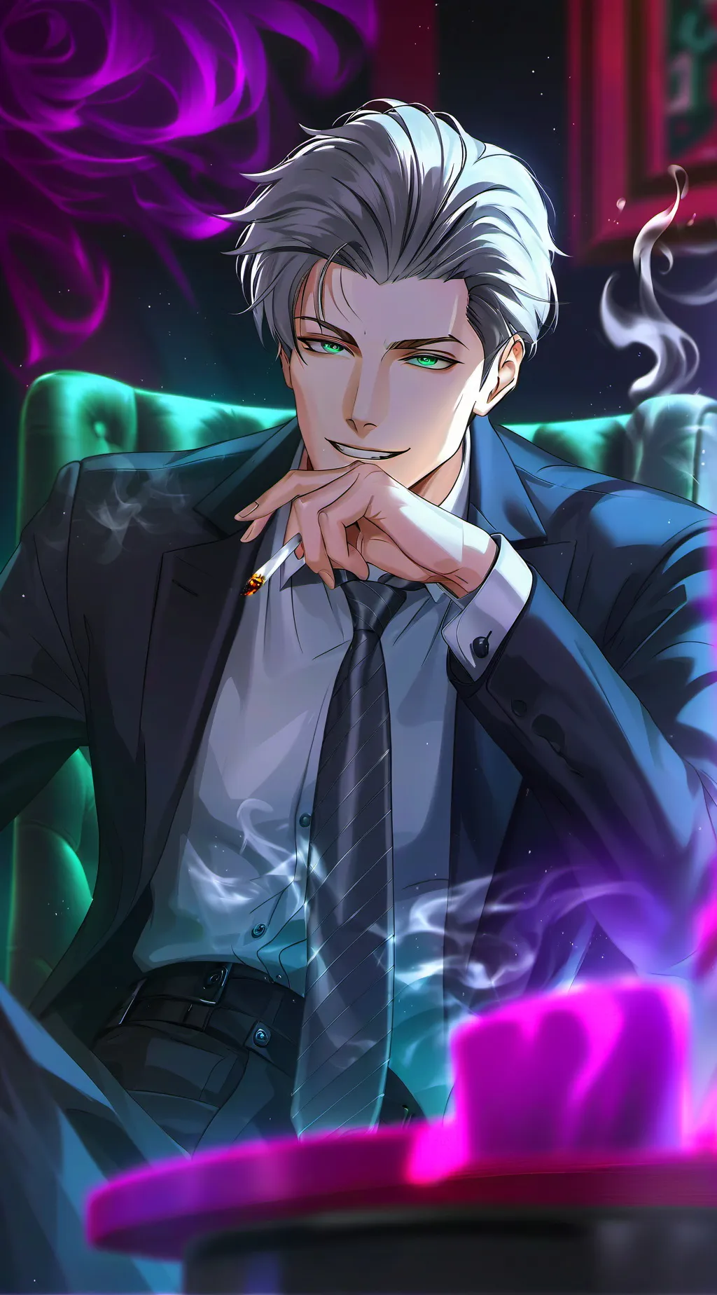 ai character: zane  background