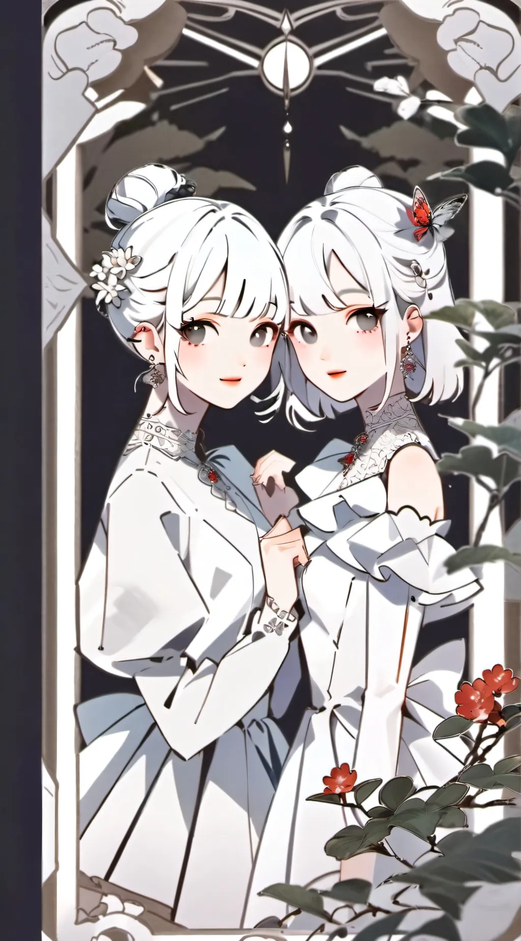 ai character: Aubrey and Amy background