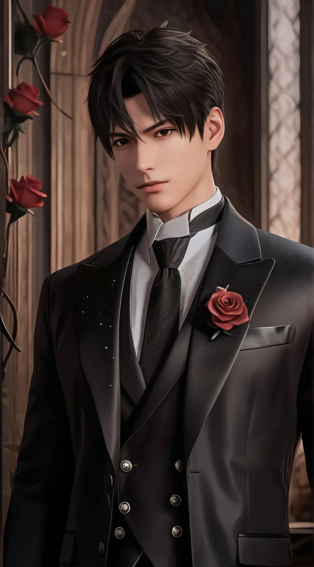 ai character: mika  background