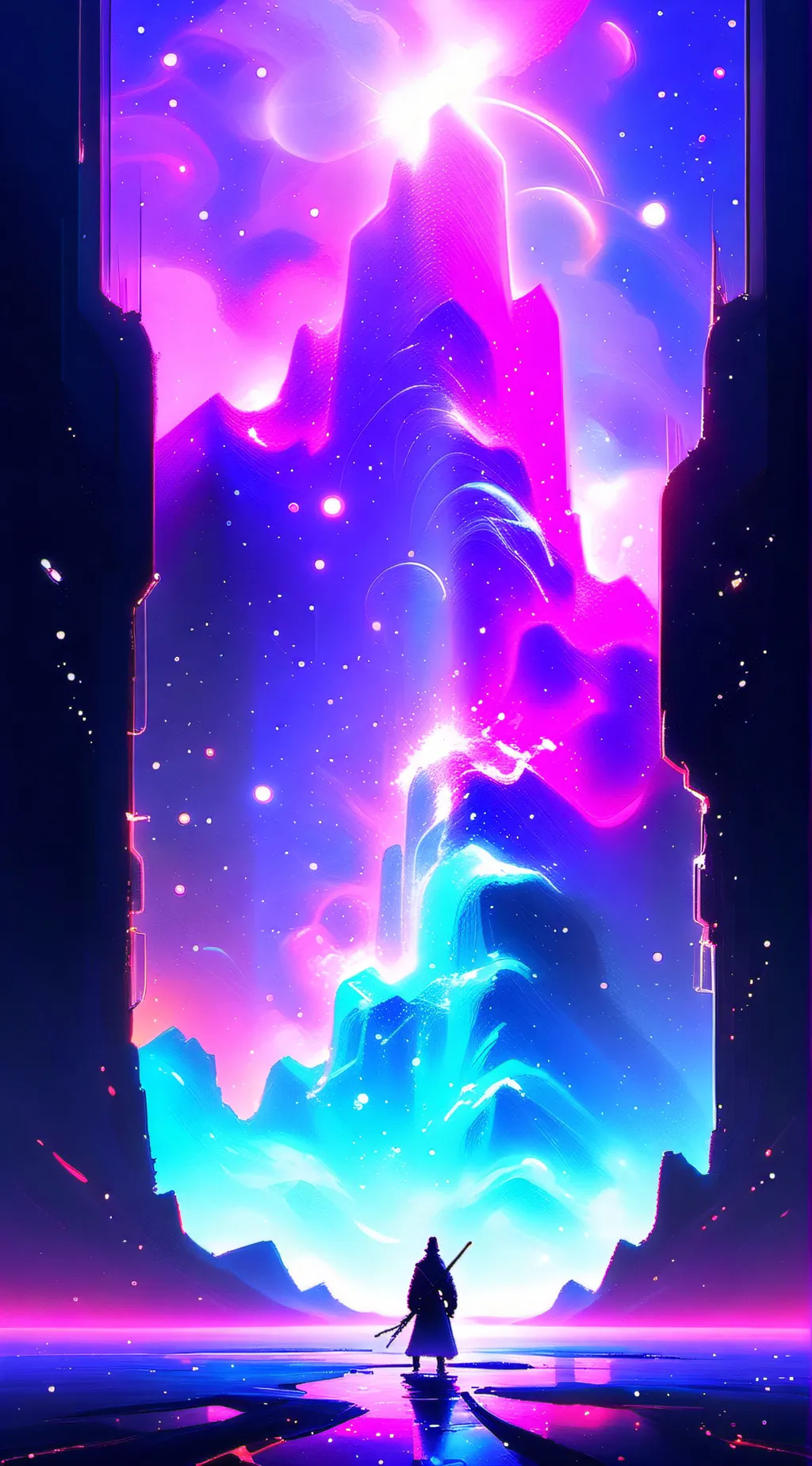 ai character: Sub to me I sub to background