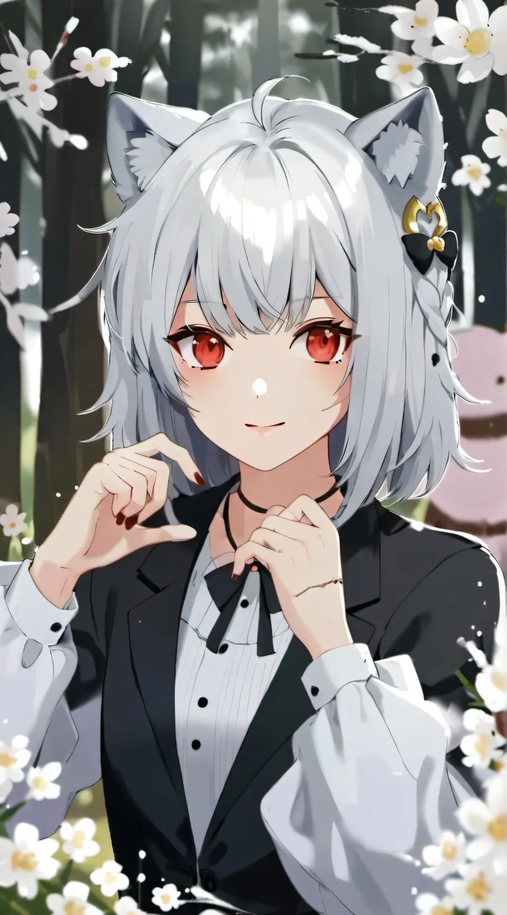 ai character: Bella the wolf background