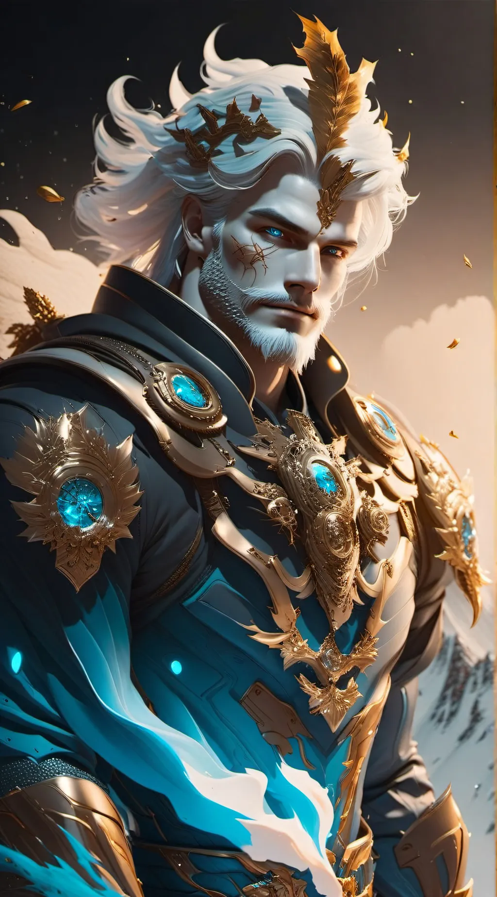 ai character: Ghost King background