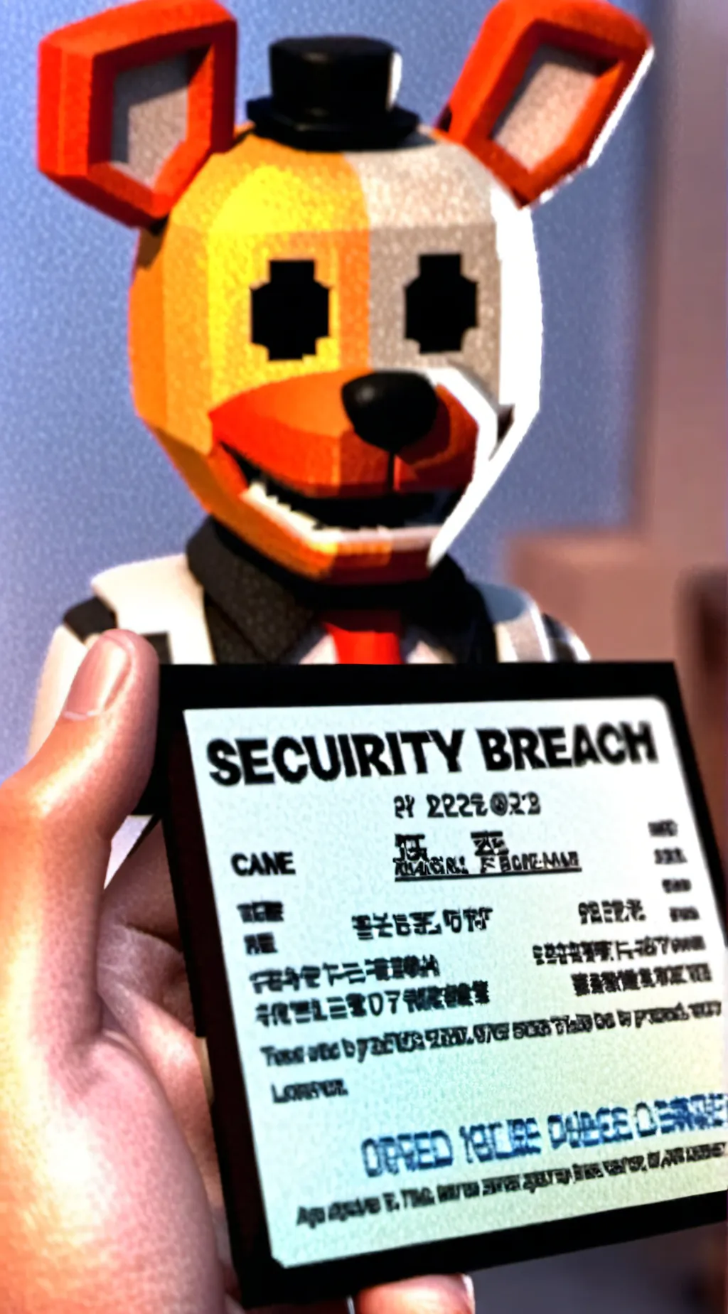 ai character: Roxy from fnaf sb background