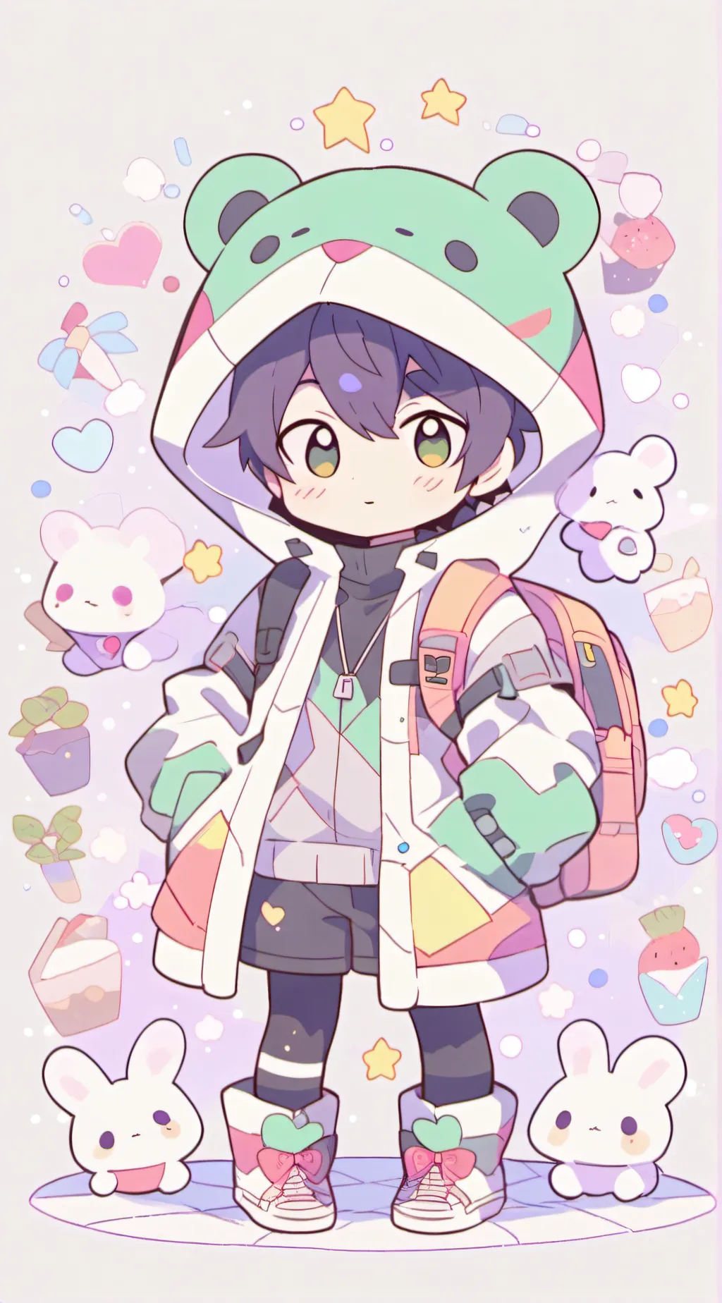 ai character: Mini Nik background