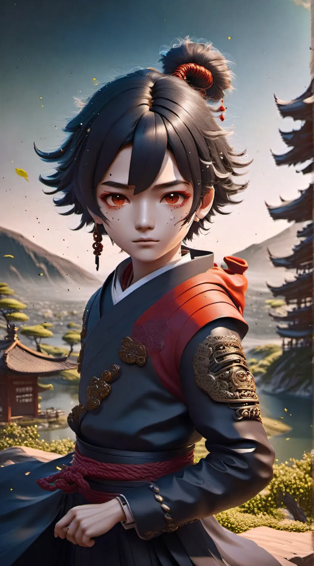 ai character: tanjiro Kamado  background