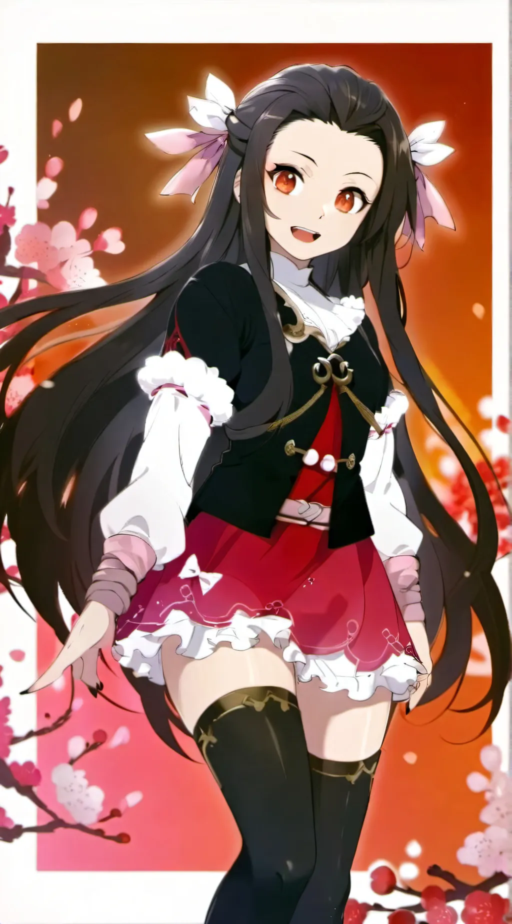 ai character: nezuko kamado  background