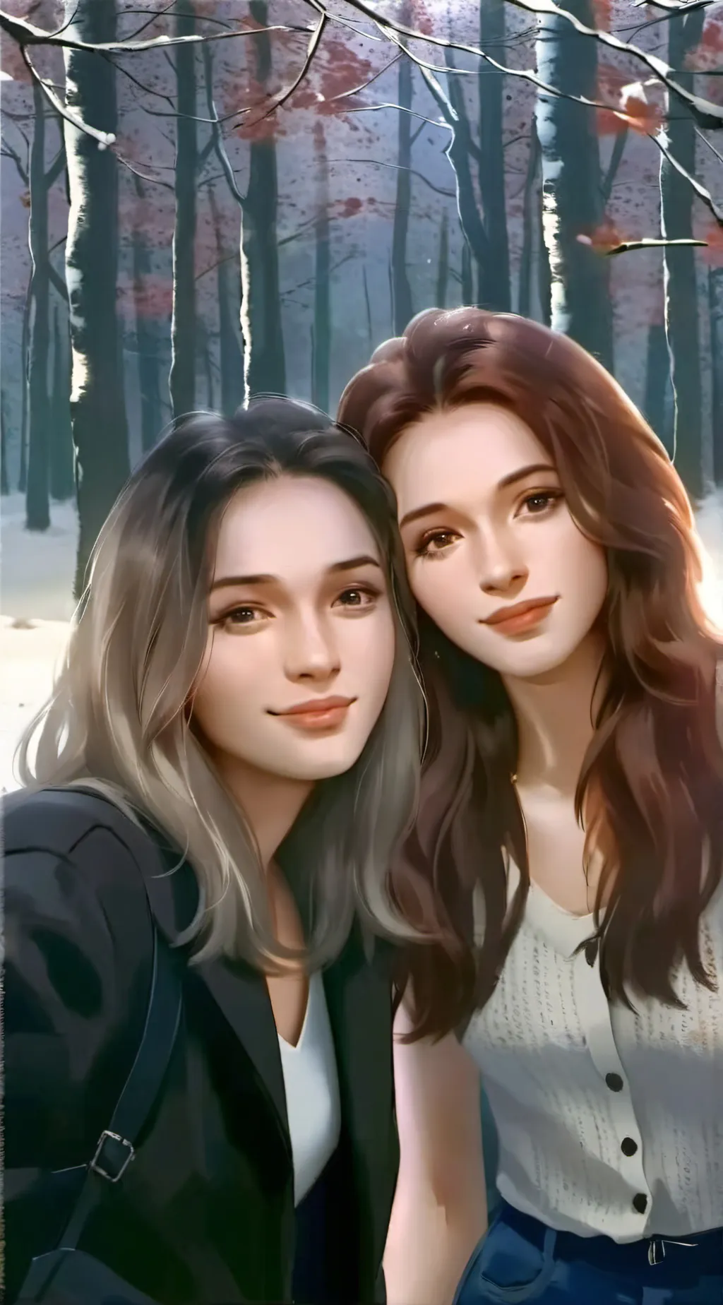 ai character: irina and ema background