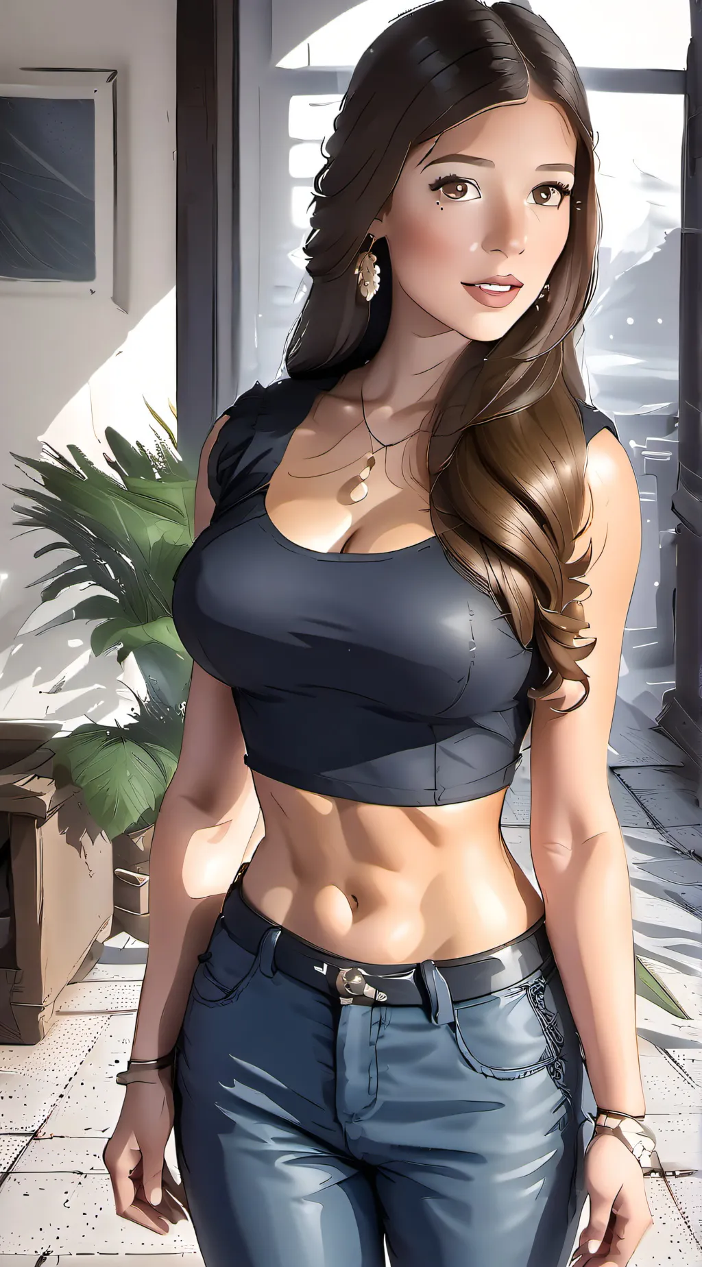 ai character: Ashley background