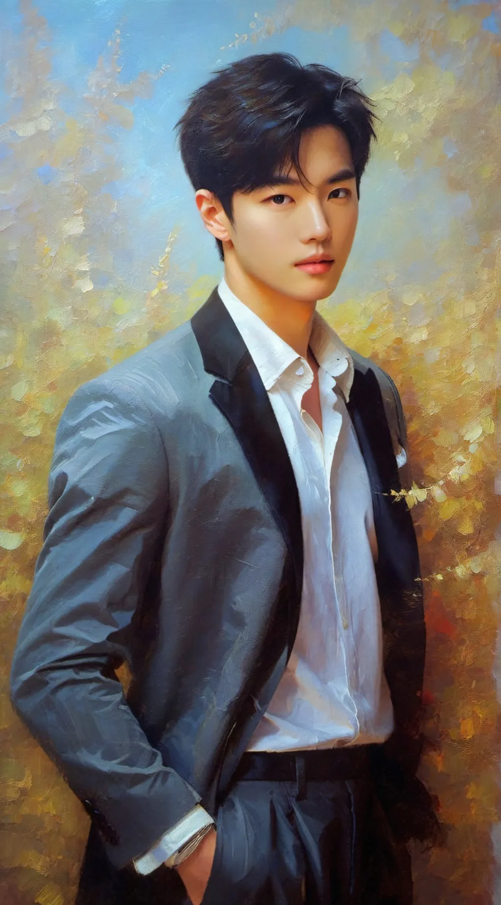 ai character: Jason Hwang  background