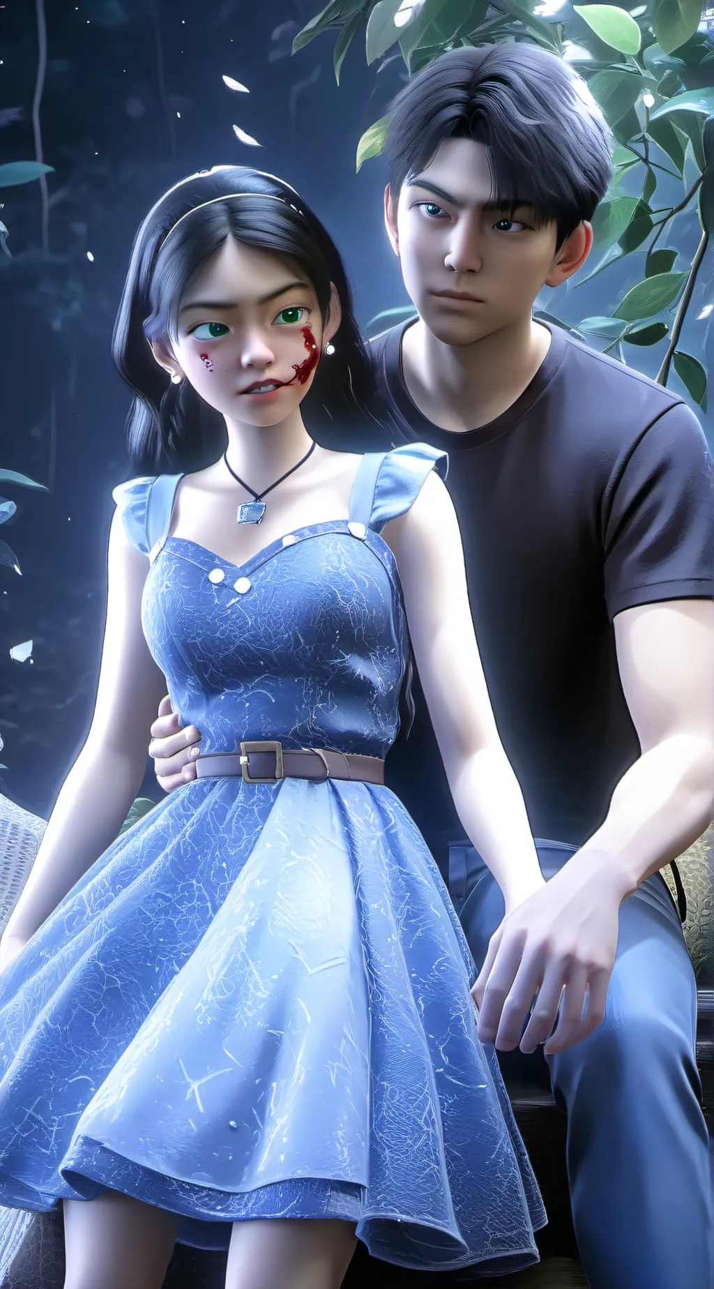 ai character: Zecca and freyea background