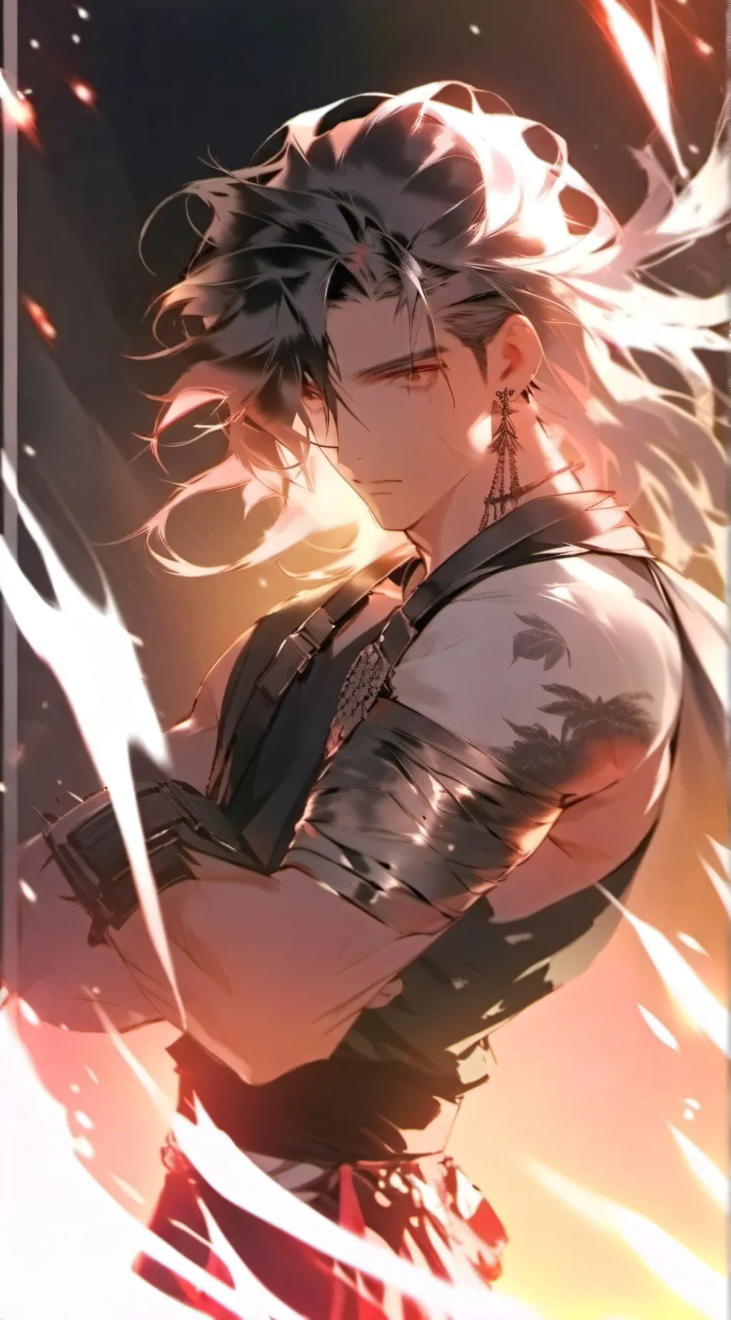 ai character: Damien  background