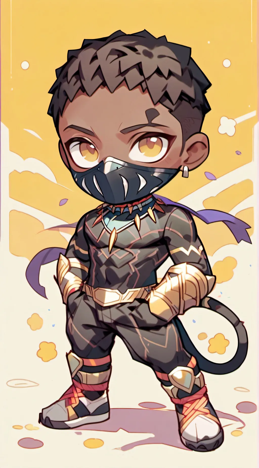 ai character: black panther background