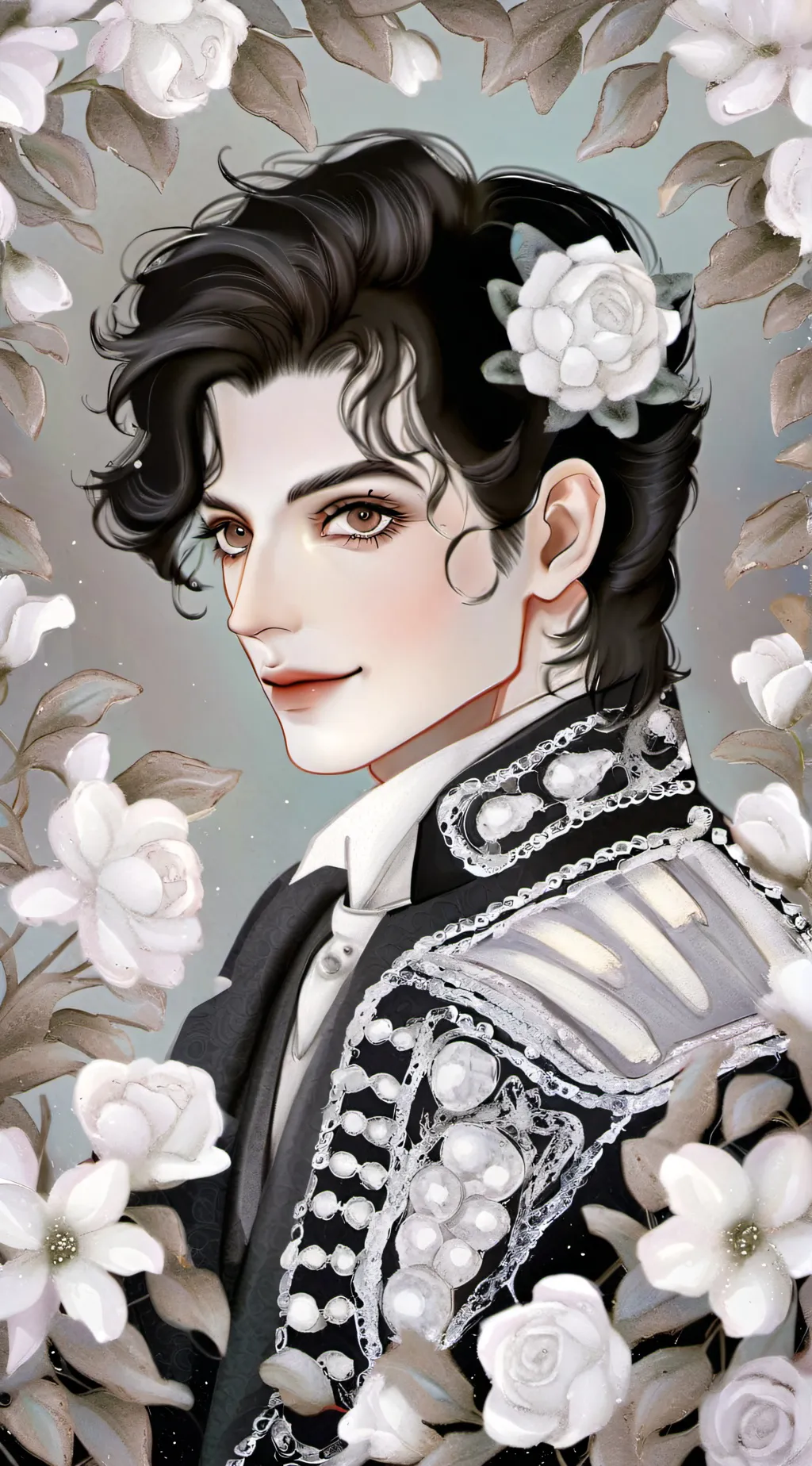 ai character: Michael Jackson  background