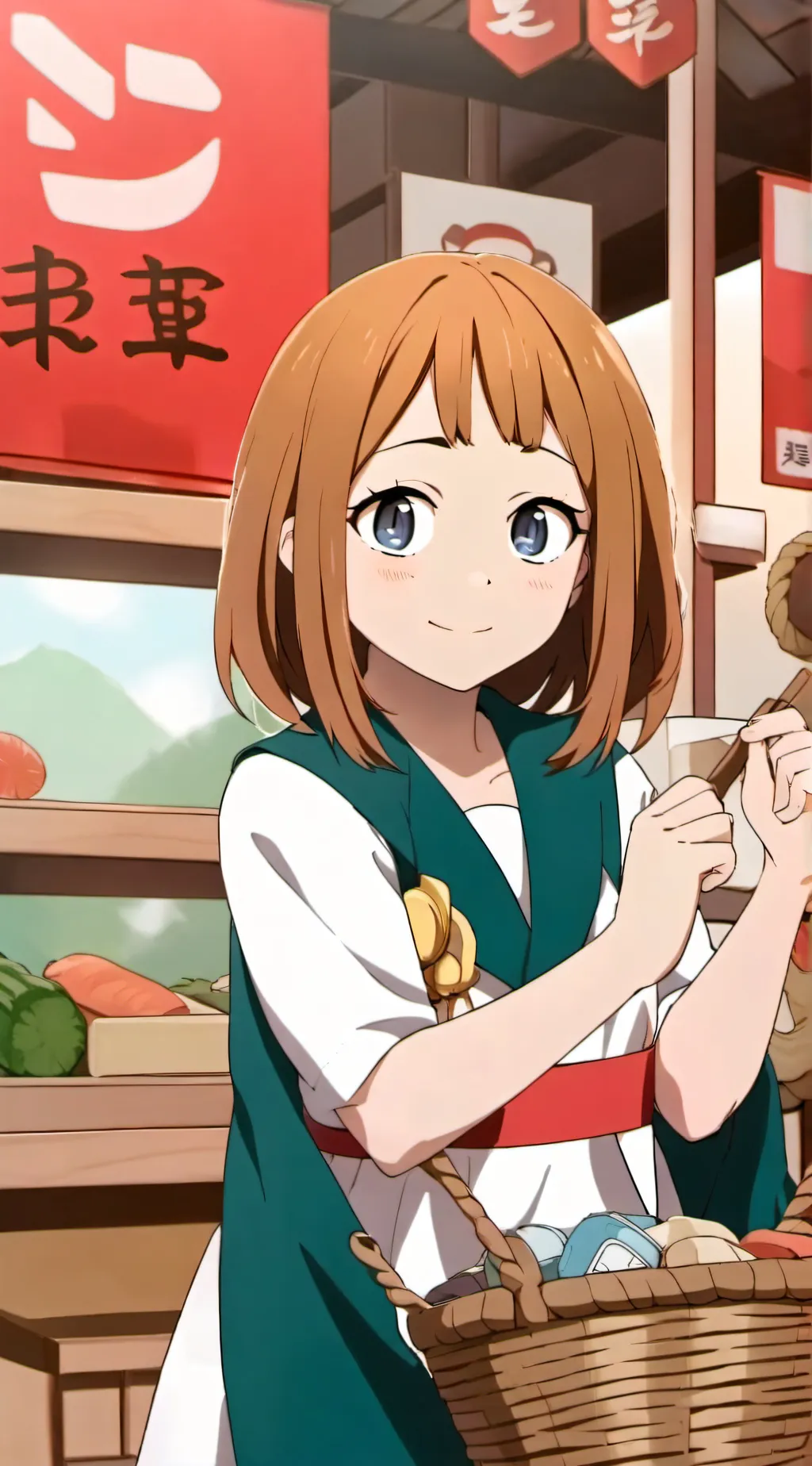 ai character: uraka  background