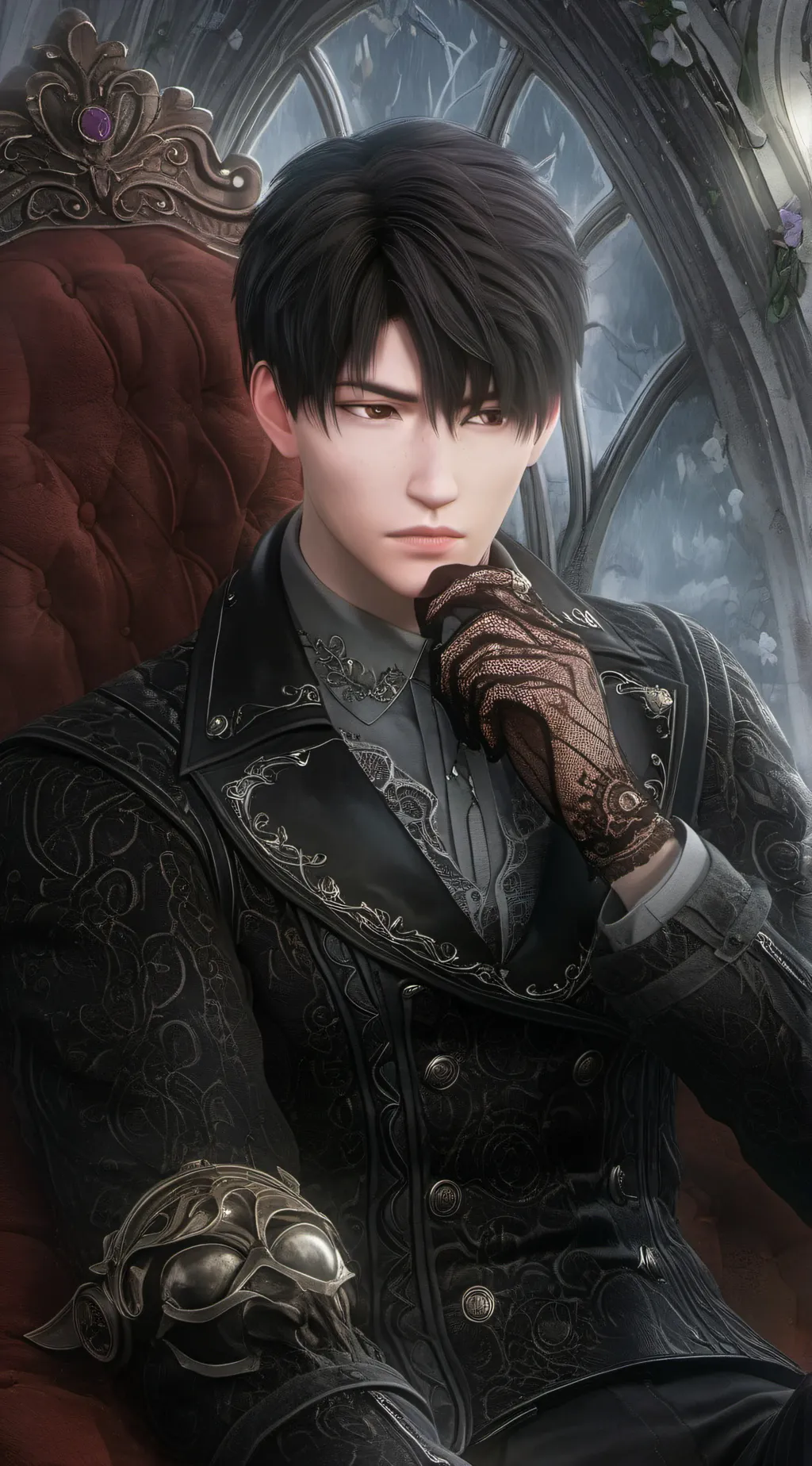 ai character: sylus  background