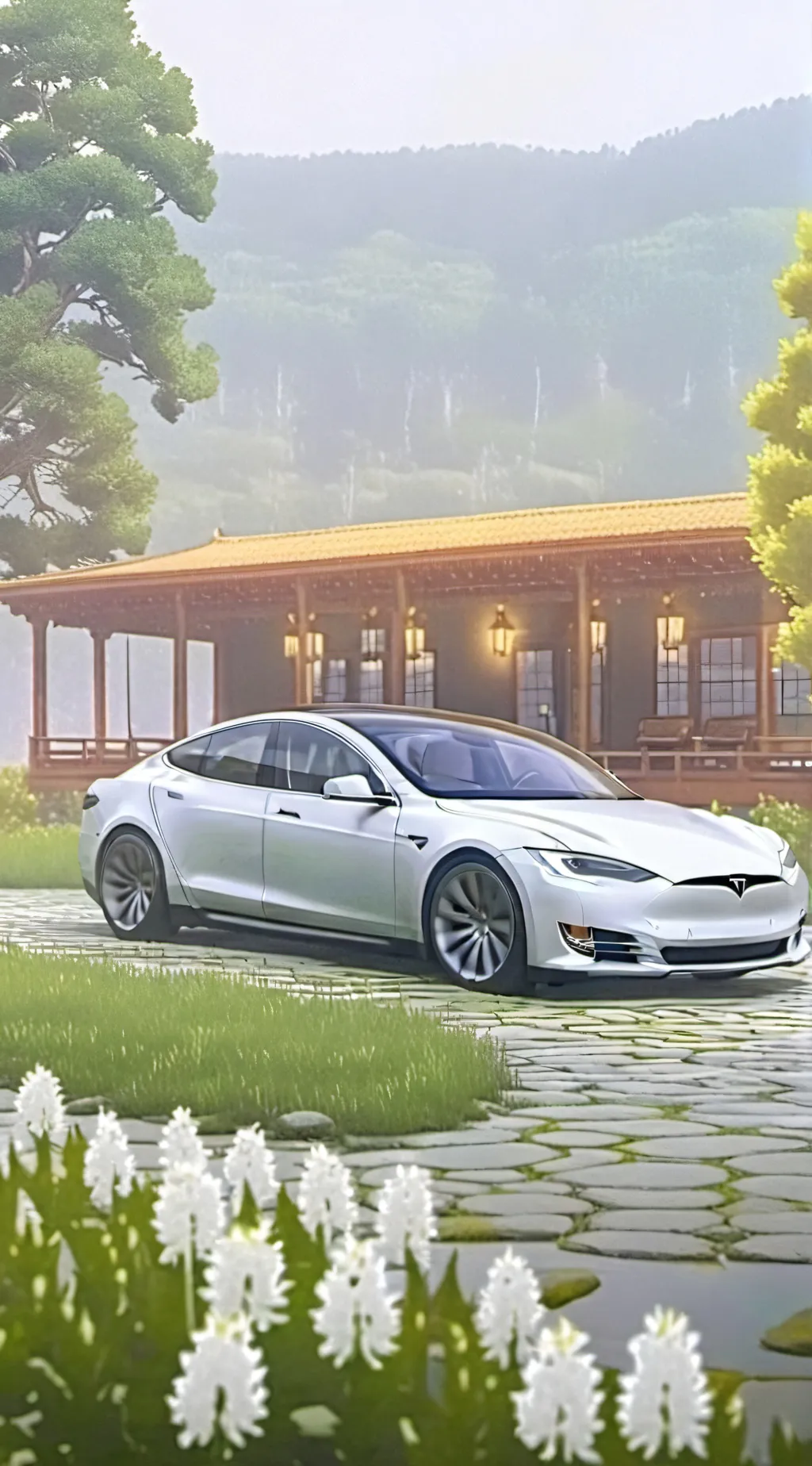 ai character: Mr Tesla background