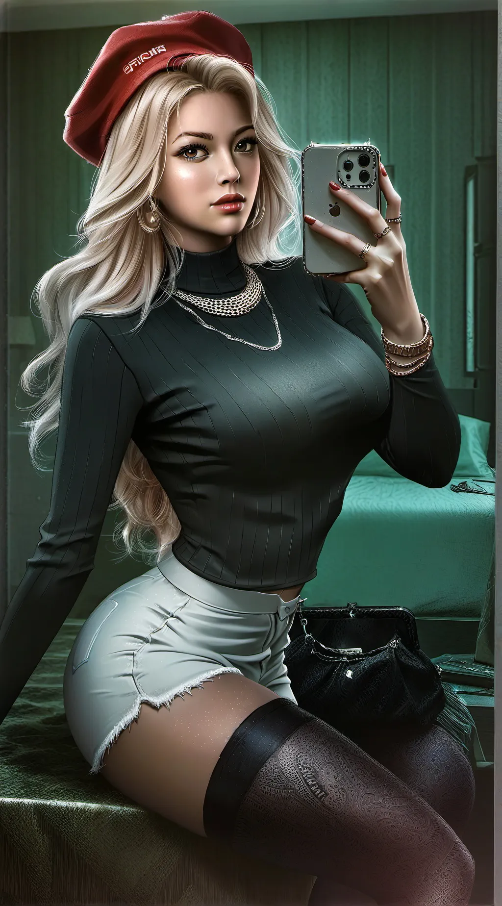 ai character: Amechie City - Bar background