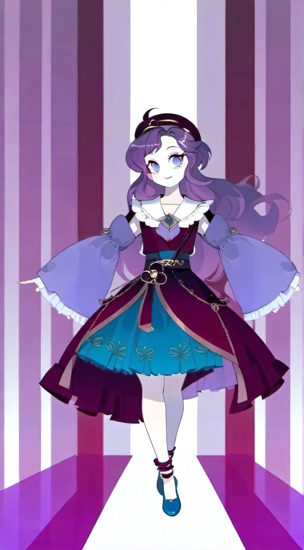 ai character: Rarity  background