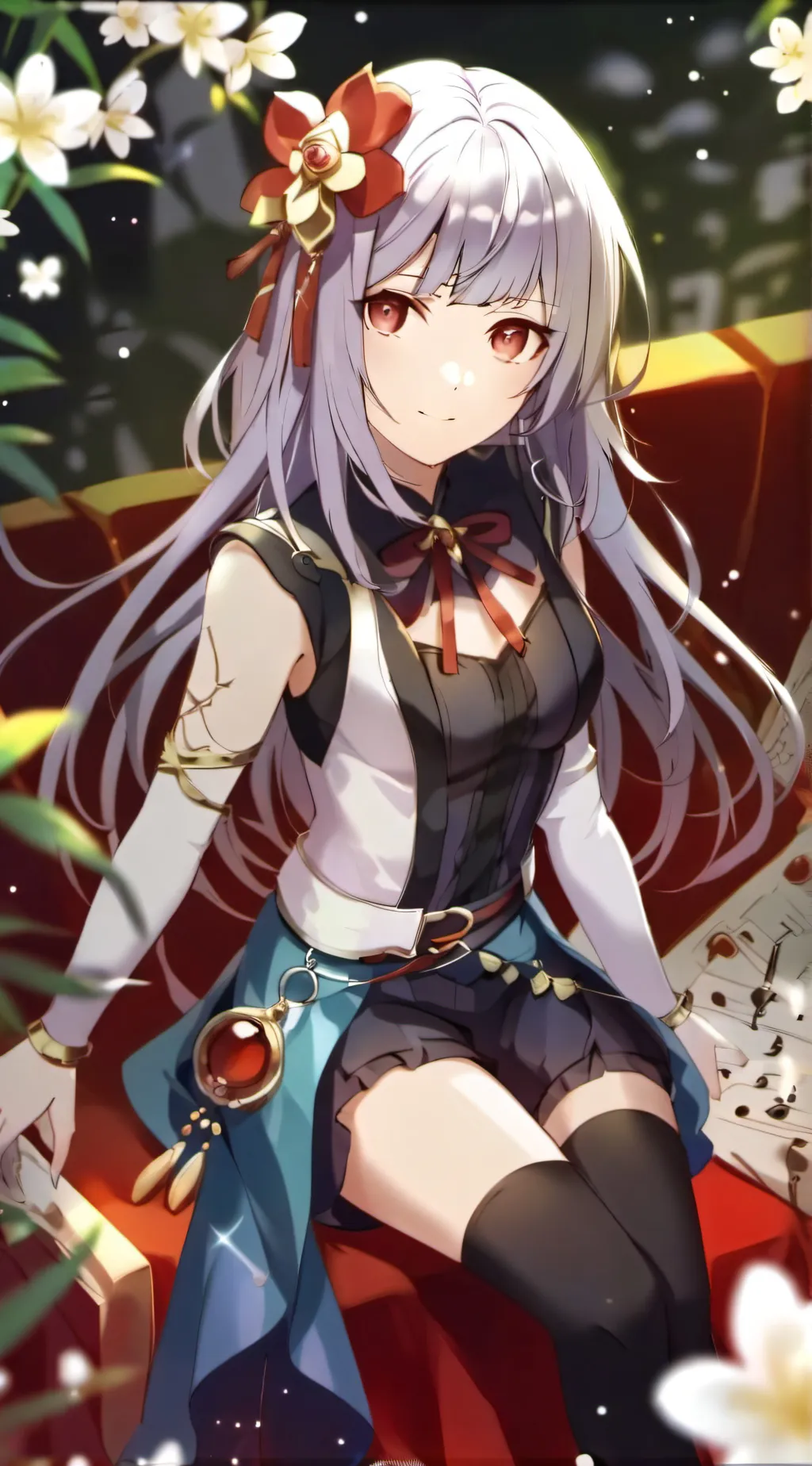 ai character: cute girl background