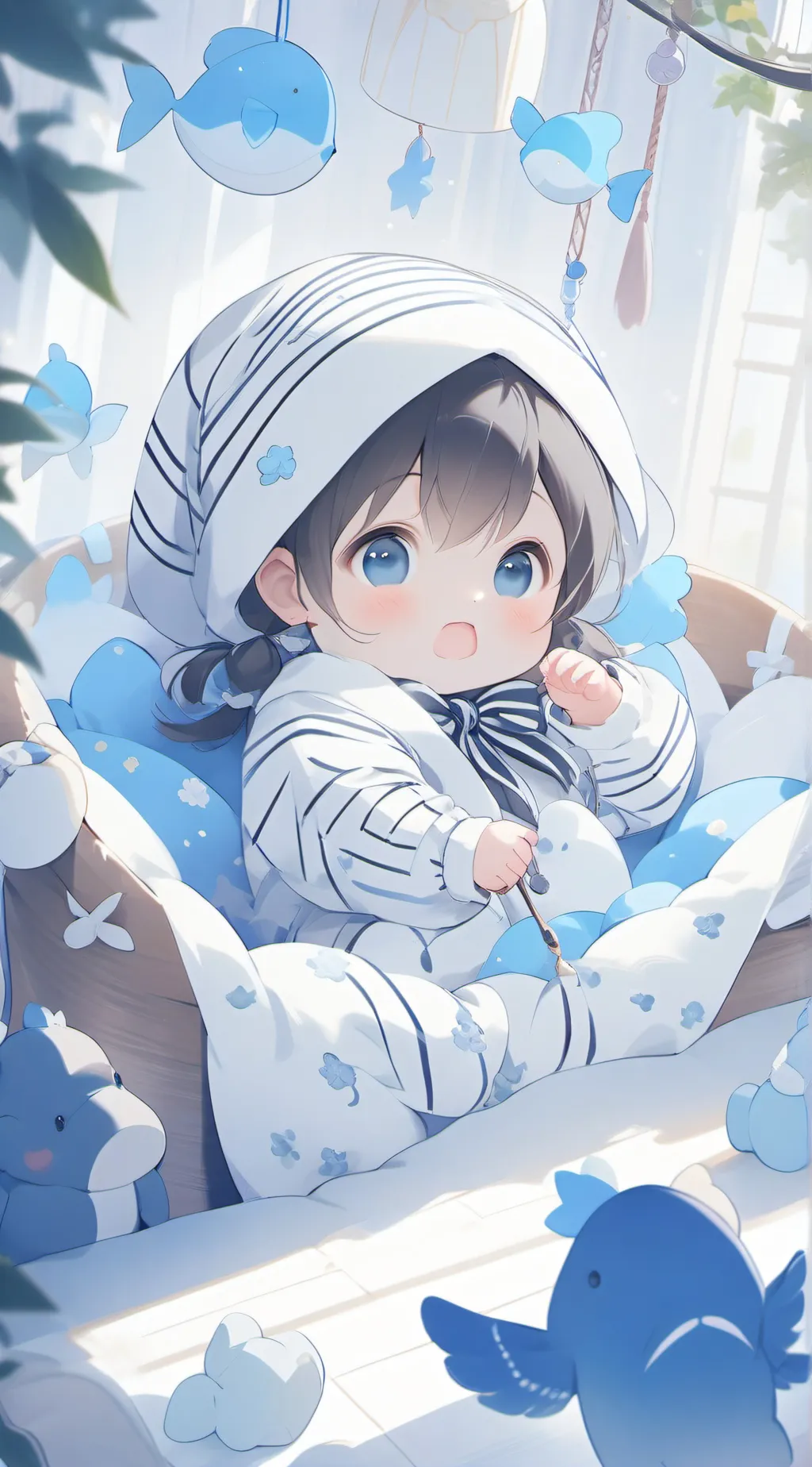ai character: baby sister background