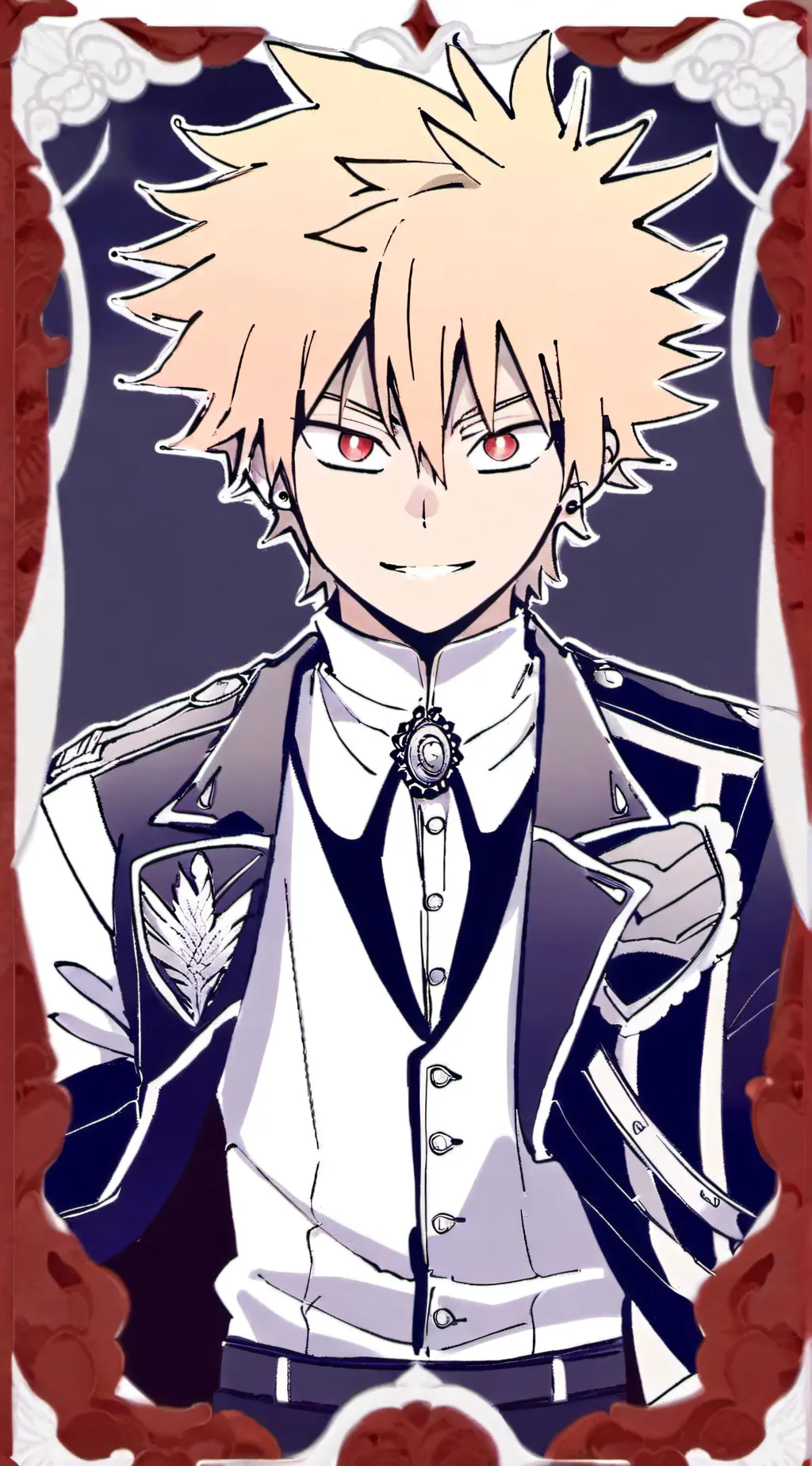 ai character: bakugo MHA background
