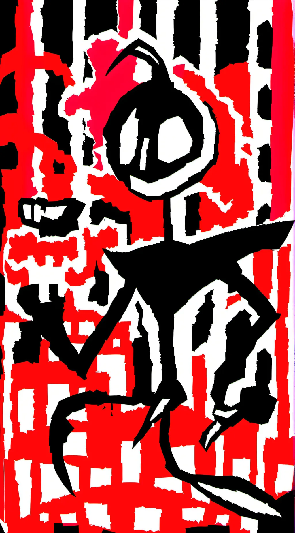 ai character: Alastor ❤️ 💙 💜  background