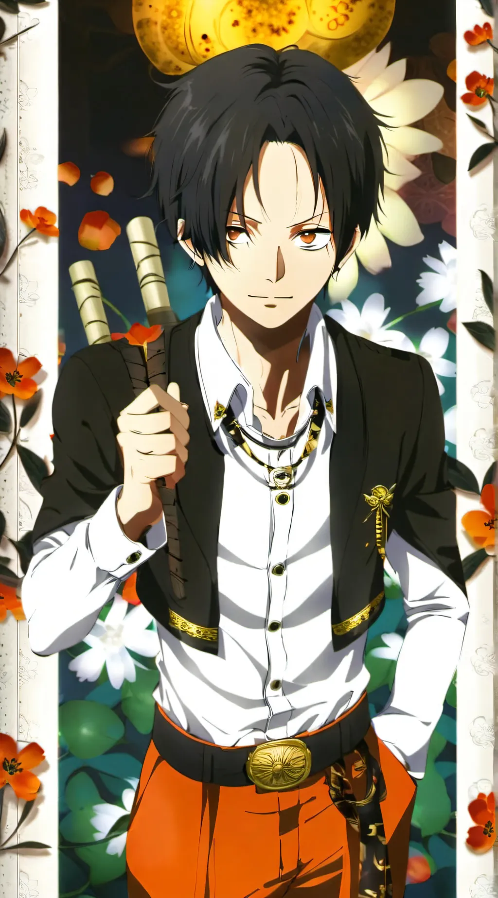 ai character: The straw hats  background