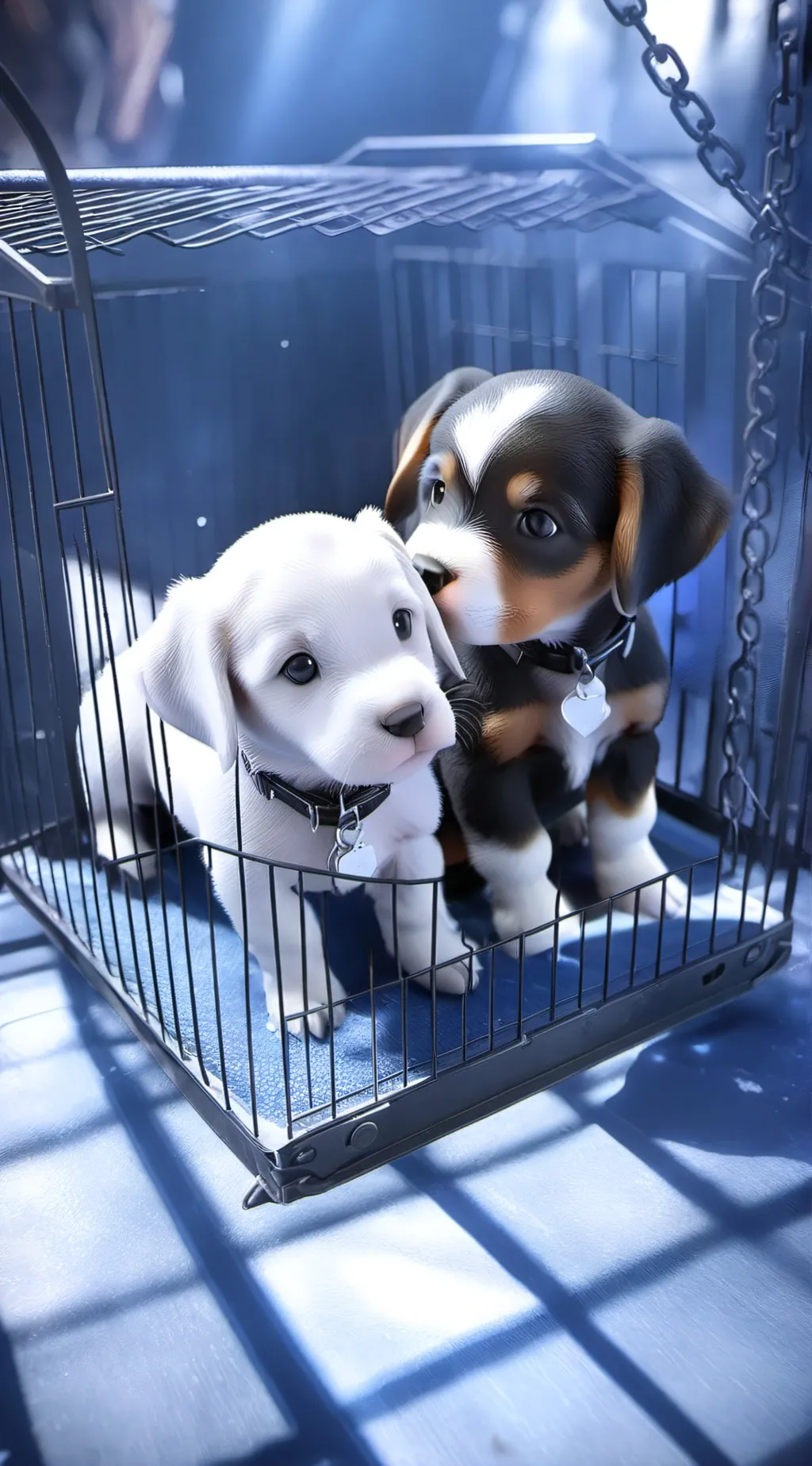 ai character: Baby dogs background