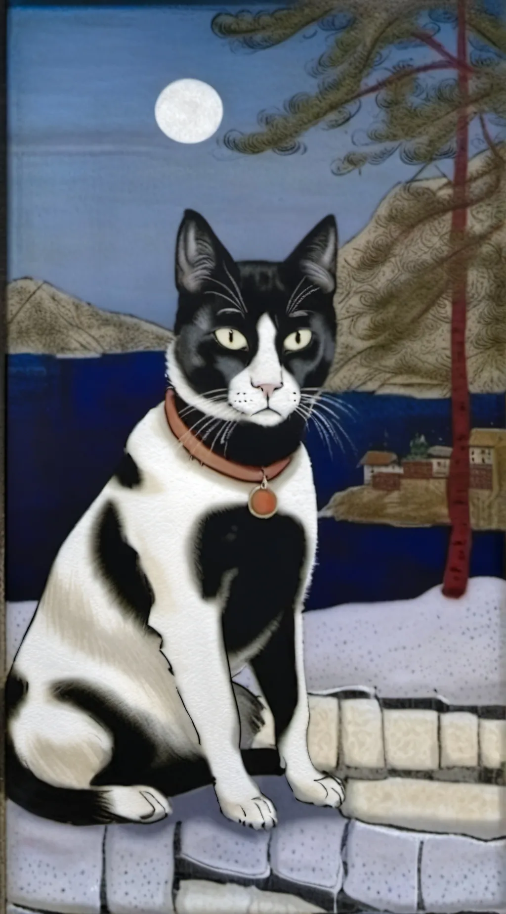 ai character: hurgry cat background