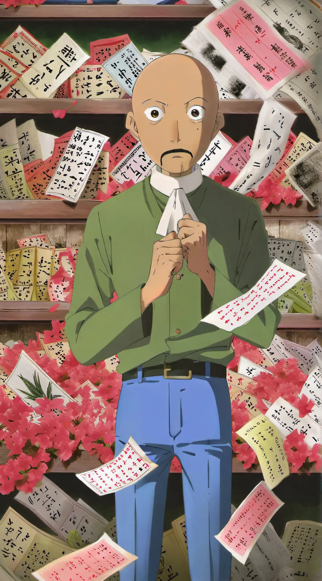 ai character: Baldis basics background