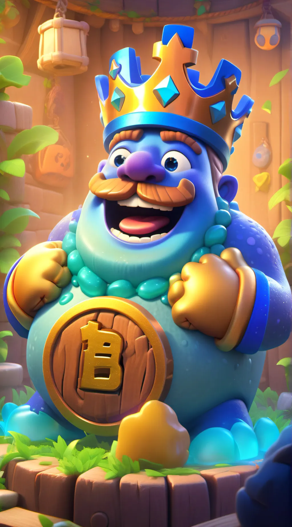 ai character: Blue rf background