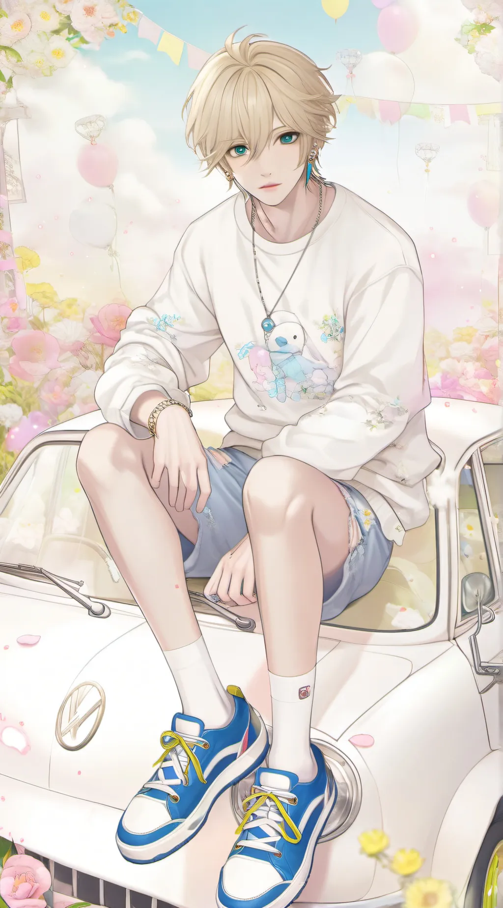 ai character: Apollon Angel background