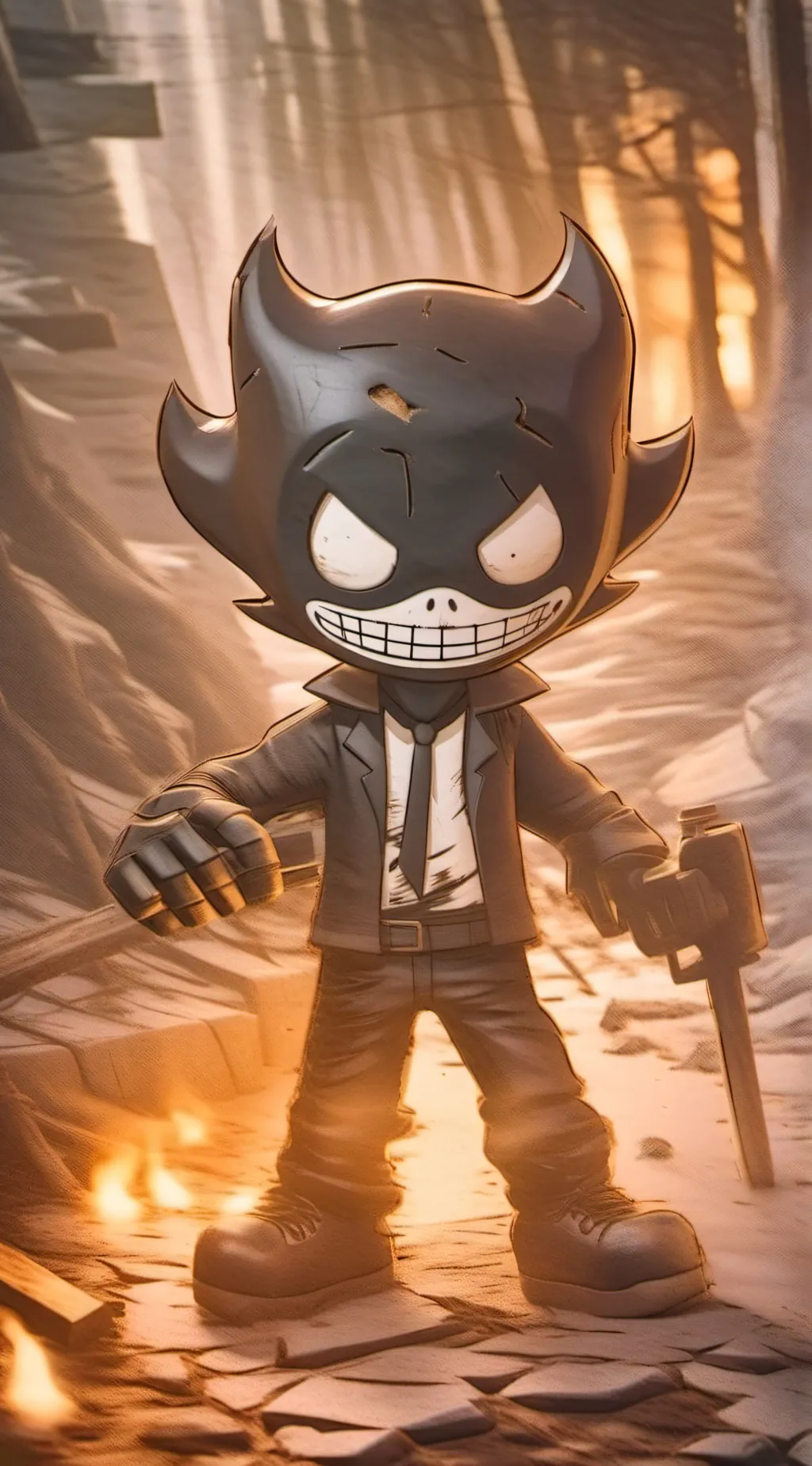 ai character: ? background