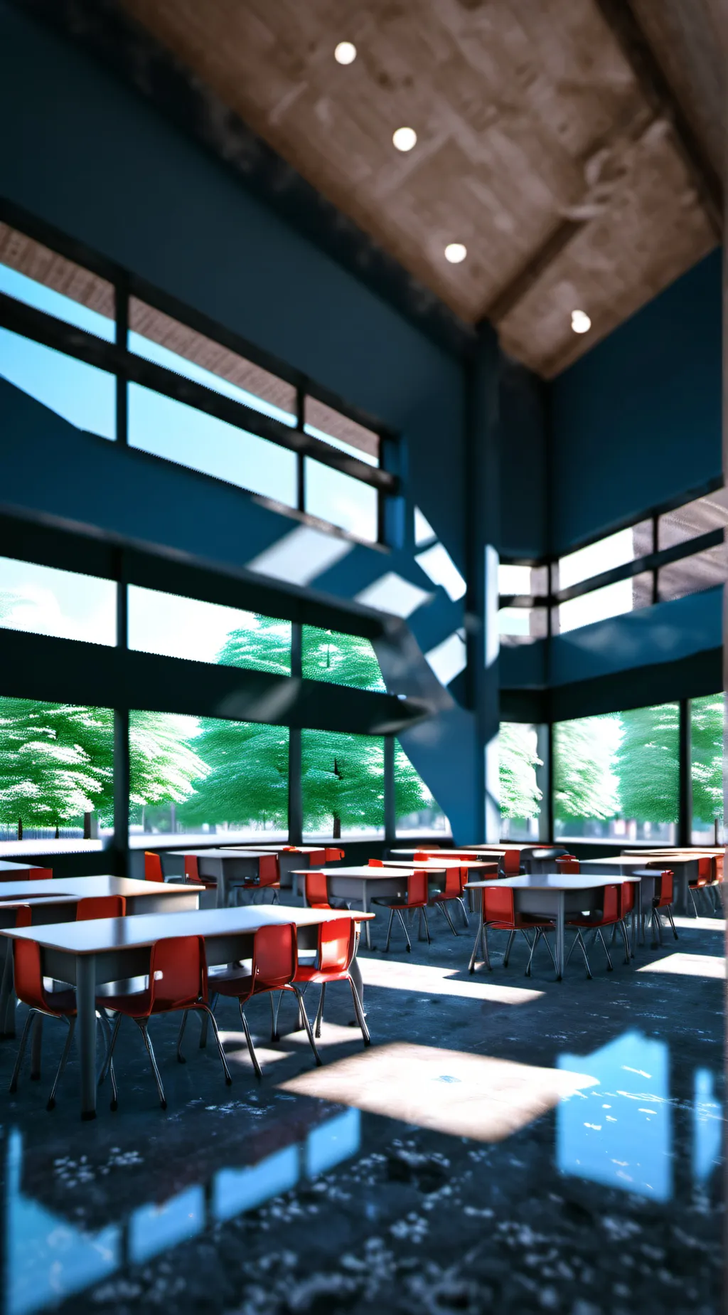 ai character: New school  background